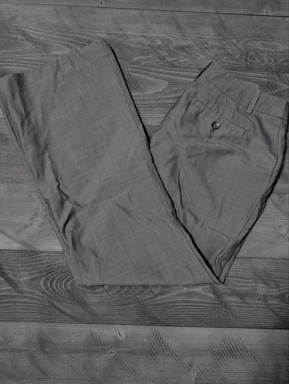 Loft Womens Classic Gray Dress Pants - Tailored Fit Size 4P